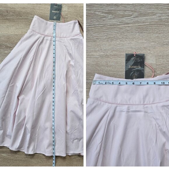 NWT HOUSE OF CB Rita Midi Skirt, Ballet Slipper Pink, High-Waisted 🌸Size XS🌸 - Picture 15 of 17
